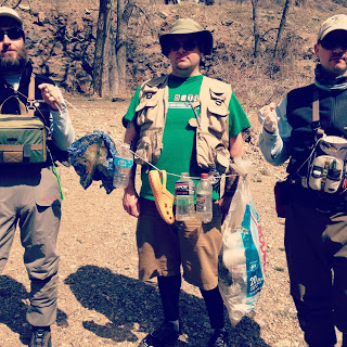 Trash on Clear Creek TenkaraGrasshopper, Denver Dobbins, Karel Lansky