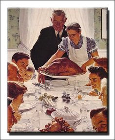Norman Rockwell Thanksgiving Dinner Norman Rockwell, Thanksgiving Dinner, Saturday Evening Post